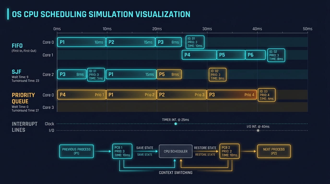 CPU Task Scheduler Simulation